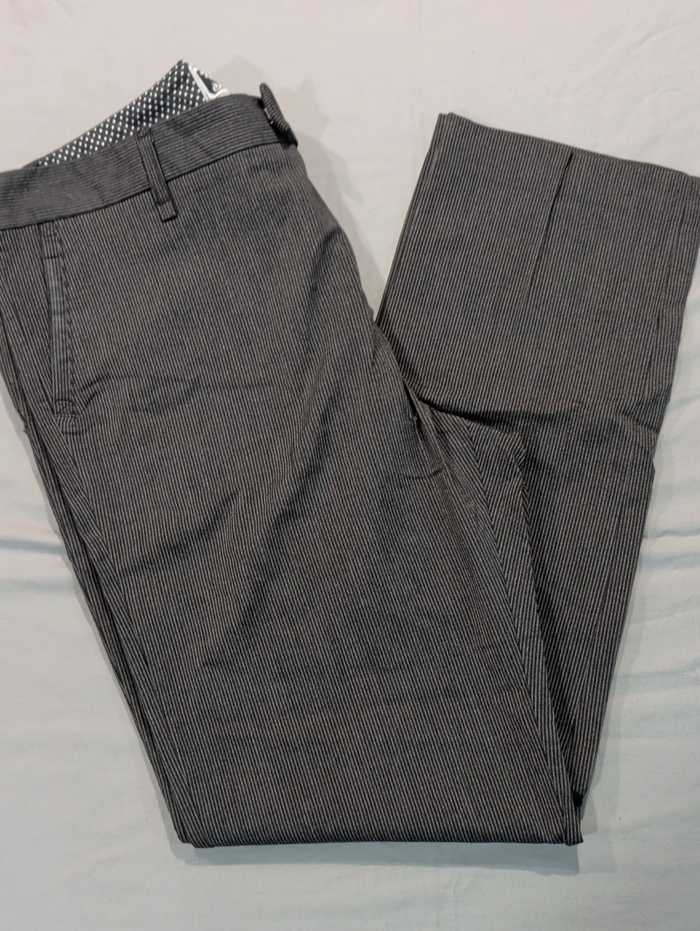 Social Collision Black Pinstripe Chinos - Size 40x32
